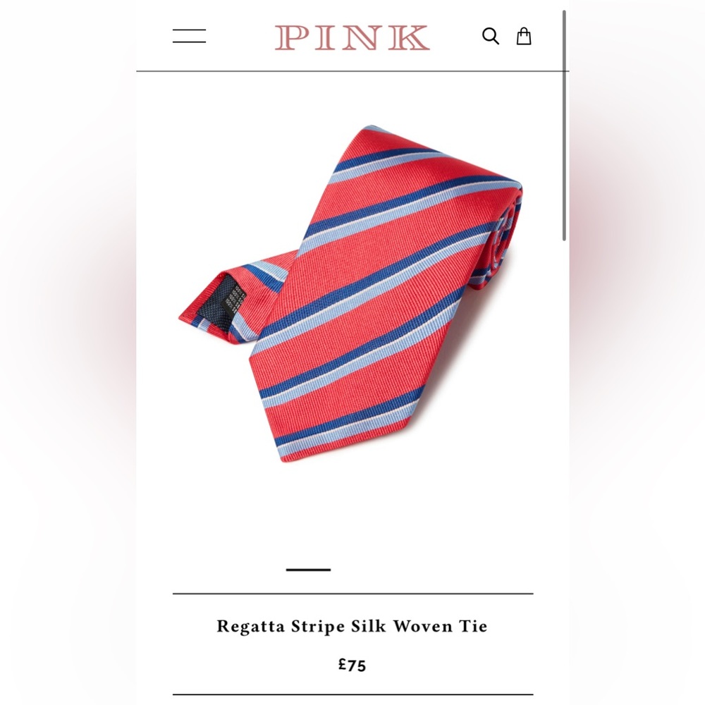 Thomas Pink tie in beautiful red, white, and blue🇺🇸